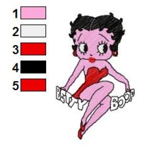 Betty Boop Embroidery Design 70